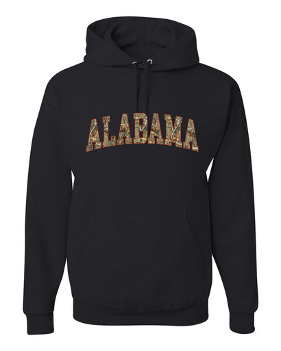 Alabama Camo Fill Orange Outline Sweater, Unisex Hoodie Sweatshirt