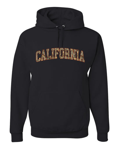 California  Camo Fill Orange Outline Sweater, Unisex Hoodie Sweatshirt