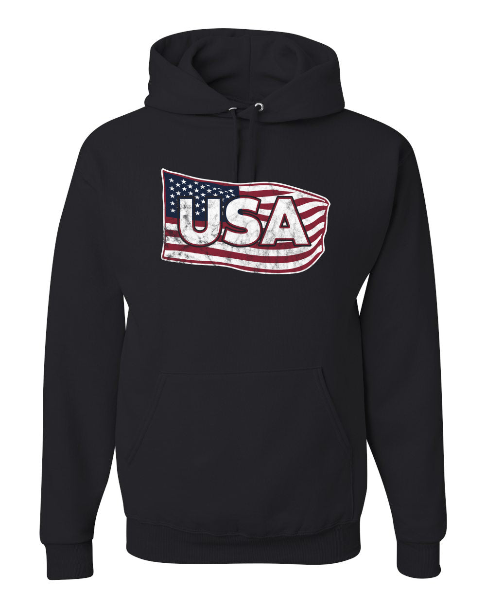 USA Winter Team Sports Fan Collection | USA Flowing Flag Sweater, Unisex Hoodie Sweatshirt