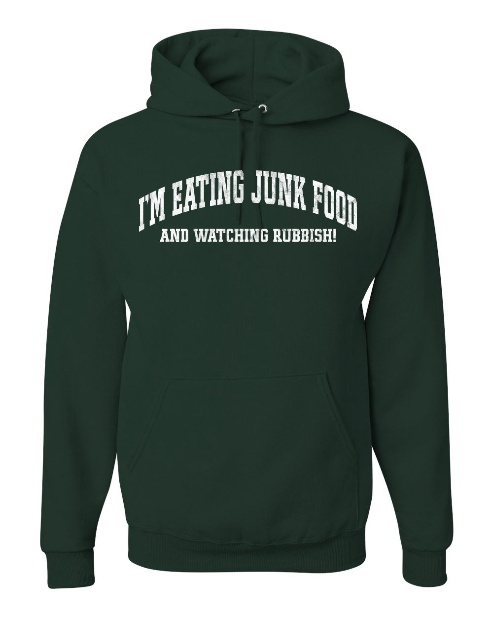 Vintage Movie Quote Eating Junk Food And Watching Rubbish Christmas Unisex Hoodie Sweatshirt