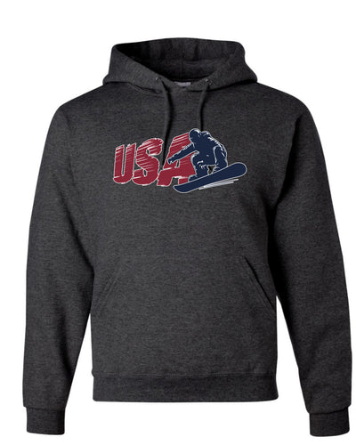 USA Winter Team Sports Fan Collection | USA Snowboarder Sweater, Unisex Hoodie Sweatshirt