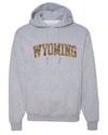 Wyoming  Camo Fill Orange Outline Sweater, Unisex Hoodie Sweatshirt