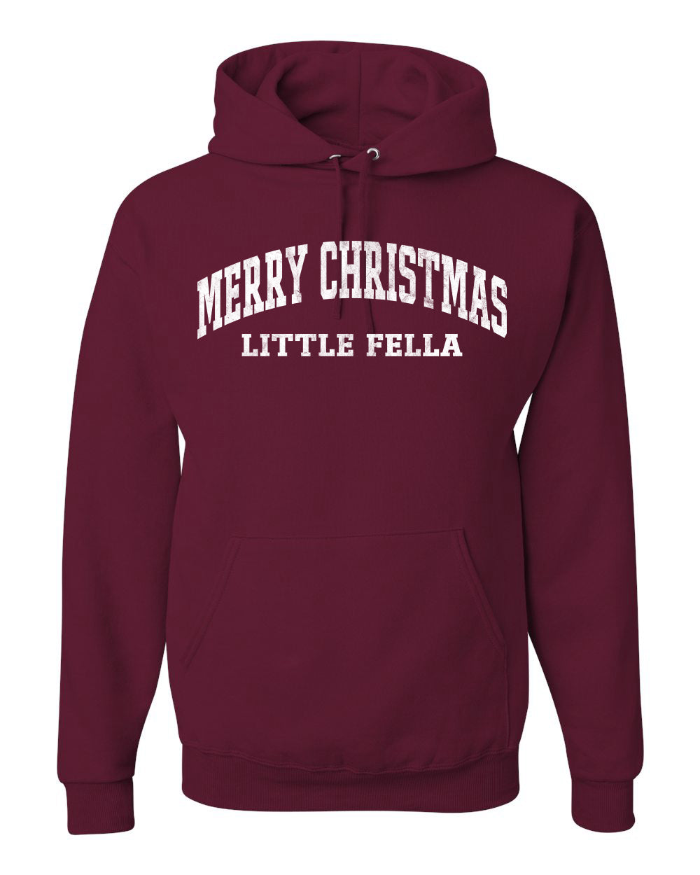Vintage Movie Quote Merry Christmas Little Fella Christmas Unisex Hoodie Sweatshirt