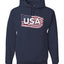 USA Winter Team Sports Fan Collection | USA Flowing Flag Sweater, Unisex Hoodie Sweatshirt