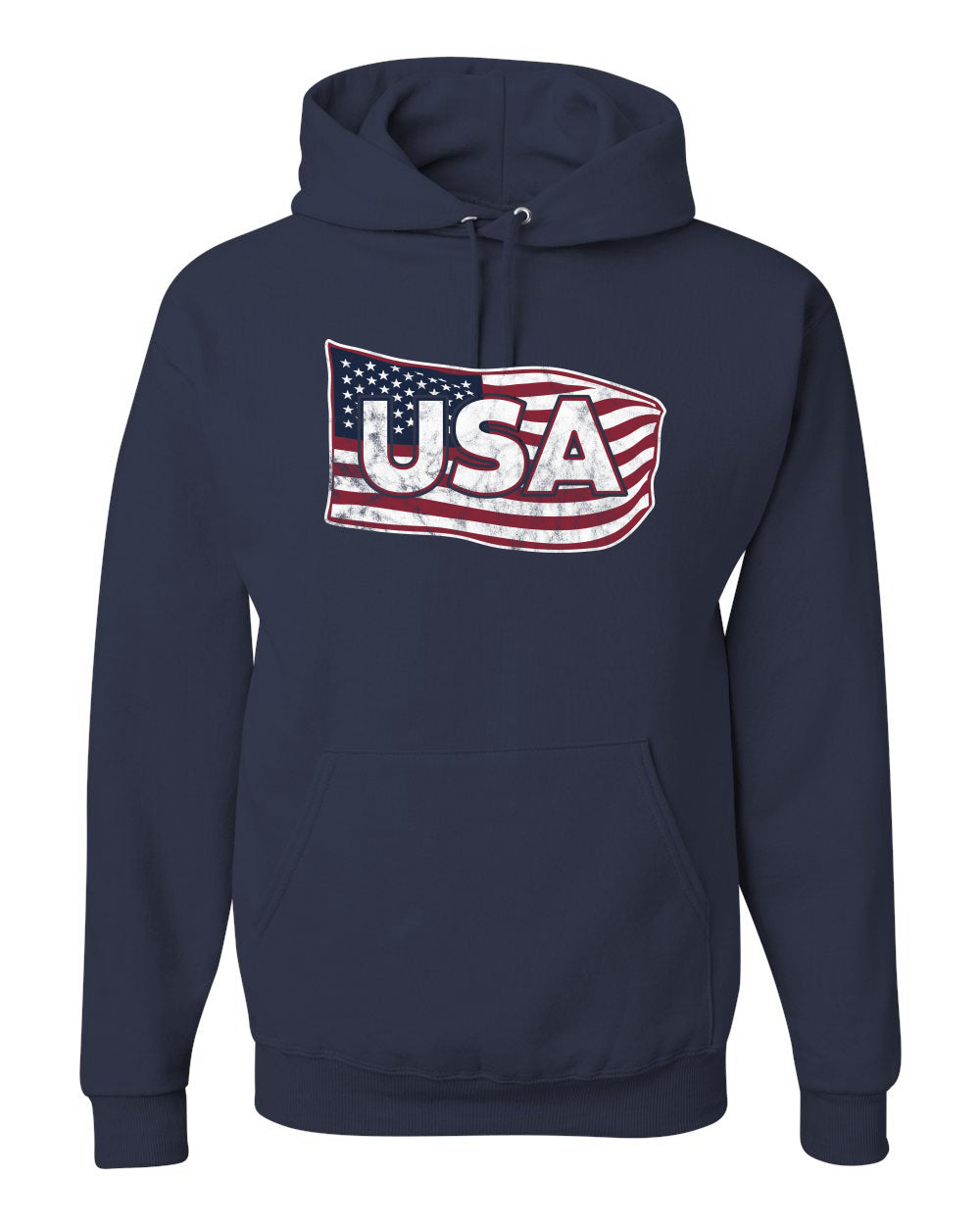 USA Winter Team Sports Fan Collection | USA Flowing Flag Sweater, Unisex Hoodie Sweatshirt