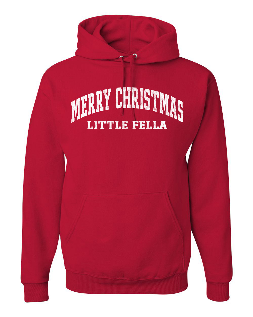 Vintage Movie Quote Merry Christmas Little Fella Christmas Unisex Hoodie Sweatshirt
