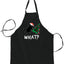 What? Funny Guilty Santa Cat Christmas Tree Ugly Christmas Sweater Ugly Christmas Butcher Graphic Apron for Kitchen BBQ Grilling Cooking