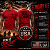 RED Friday US Military Shirt Remember Everyone Deployed American Pride T-Shirt for Men